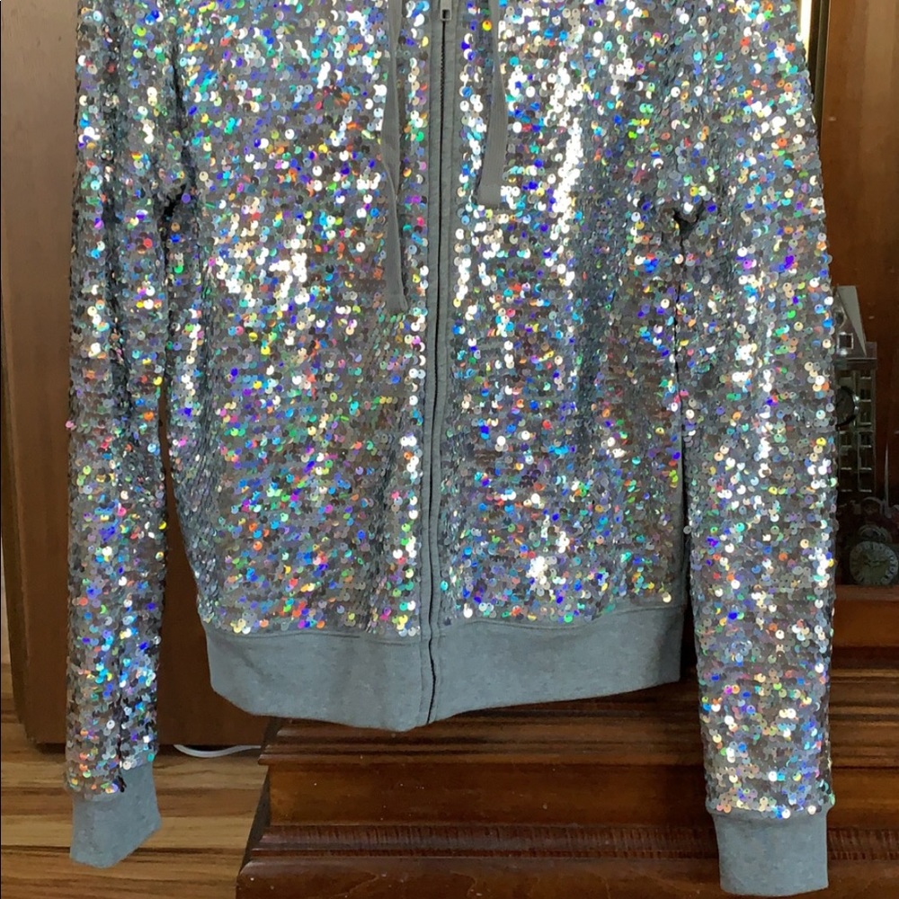 RARE Victoria’s Secret PINK Runway sequin hoodie